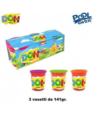 TINTA UNITA DOH BARATTOLI 141GR. 3PZ. FUXIA/ARANCIO/VERDE 56027