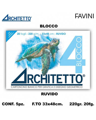 ARCHITETTO BLOCCO 4 33X48 20FG. RUVIDO DISEGNO 44674 [5PZ]