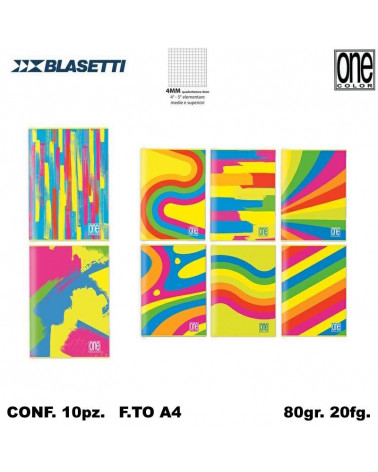 BLASETTI MAXI ONE COLOR FANTAFLUO 80gr.4MM [10PZ]