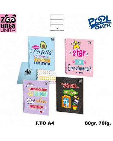 TINTA UNITA MAXI SPIR ZOO C/STICKERS 70FF.1R