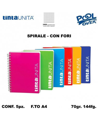 TINTA UNITA MAXI SPIRALE FORI 144FG 5MM 51354-90650 [5PZ]