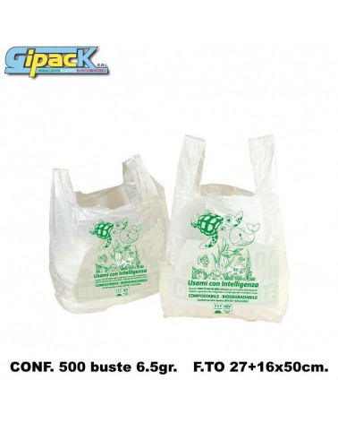 GIPACK BUSTE SPESA OCEANO 27x50 [500PZ]