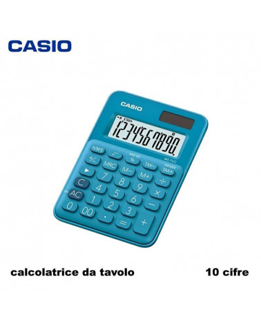 CASIO CALCOLATRICE DA TAVOLO MS7UC-BU BLU 10 CIFRE