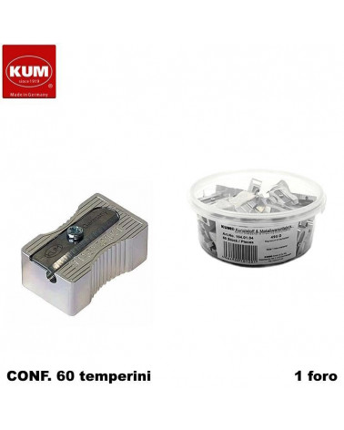 KUM TEMPERINO 1 FORO METALLO [60PZ]