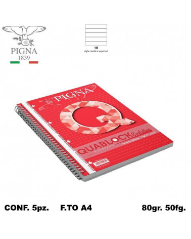 QUABLOCK A4 SPIRALE 1R-RINFORZATO [5PZ]