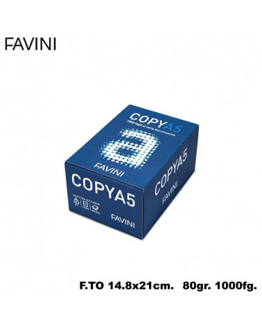 FAVINI CARTA A5 80gr. 1000fg. FOTOCOPIE