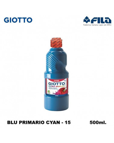 GIOTTO TEMPERA PRONTA 500ML. BLU PRIMARIO CYAN 15