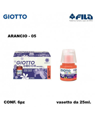 GIOTTO DECOR ACRILIC  ARANCIO 05 [6PZ]