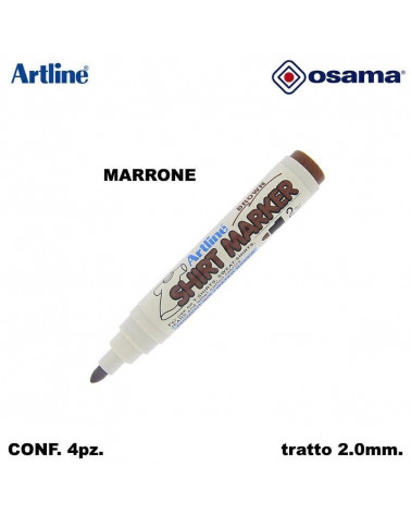 OSAMA MARCATORE PER STOFFA BROWN/MARRON T-SHIRT[4PZ]