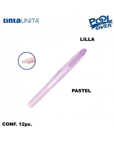 TINTA UNITA EVIDENZIATORE SLIM PASTEL LILLA 12PZ.43405