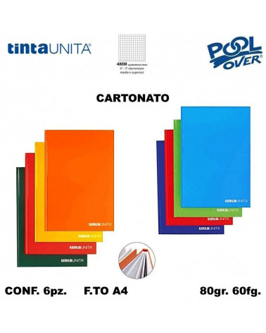 TINTA UNITA MAXI CARTONATO 60FG 4MM 98302 [6PZ]
