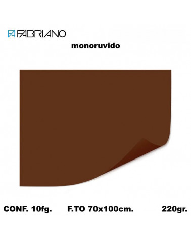 BRISTOL MONORUVIDO 70X100 MARRONE[10FG]