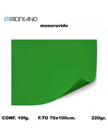 BRISTOL MONORUVIDO 70X100 VERDE BANDIERA[10FG]