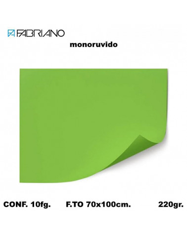 BRISTOL MONORUVIDO 70X100 VERDE CHIARO[10FG]