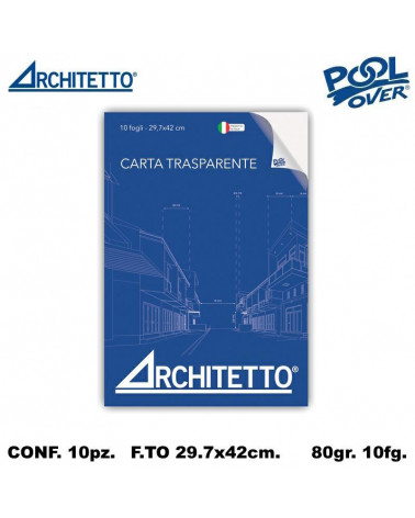 ARCHITETTO BLOCCO LUCIDO 29.7X42 10FG. 44380 [10PZ]