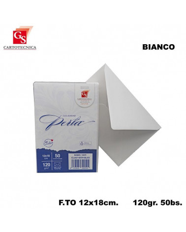 GS BUSTE PERLA BIANCHE 50PZ.120GR.12X18 BTP