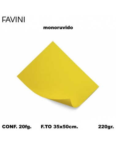 BRISTOL FAVINI MONORUVIDO 35x50 GIALLO [20FG]
