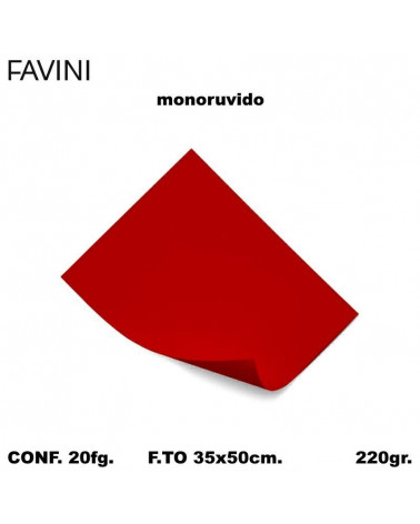 BRISTOL FAVINI MONORUVIDO 35x50 ROSSO [20FG]