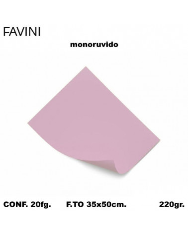 BRISTOL FAVINI MONORUVIDO 35x50 ROSA [20FG]