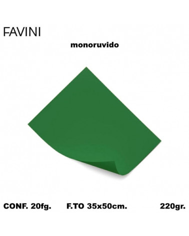BRISTOL FAVINI MONORUVIDO 35x50 VERDE [20FG]