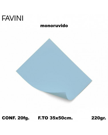 BRISTOL FAVINI MONORUVIDO 35x50 CELESTE [20FG]