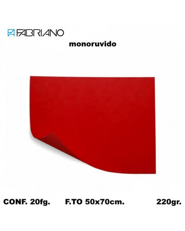 BRISTOL MONORUVIDO 50X70 ROSSO[20FG]