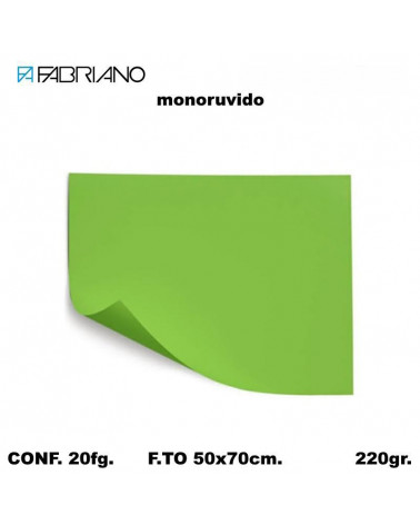 BRISTOL MONORUVIDO 50X70 VERDE CHIARO[20FG]