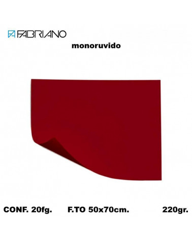 BRISTOL MONORUVIDO 50X70 CILIEGIA[20FG]
