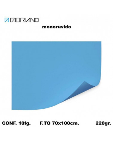 BRISTOL MONORUVIDO 70X100 AZZURRO[10FG]