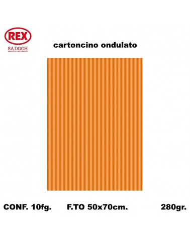 REX GIOCO ONDA 50X70 709 ARANCIO-ONDULATO [10FG]