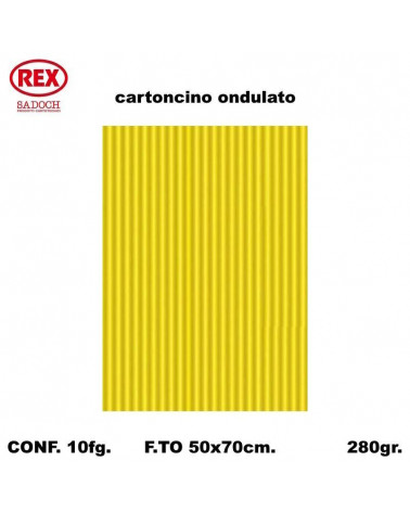REX GIOCO ONDA 50X70 706 GIALLO-ONDULATO [10FG]