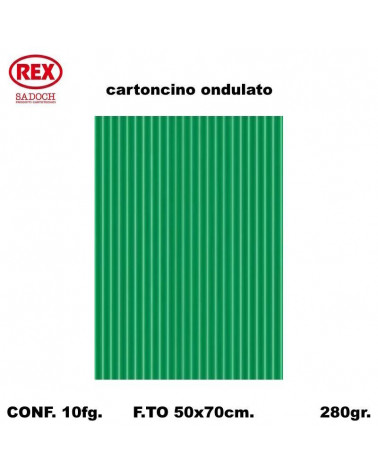 REX GIOCO ONDA 50X70 740 VERDE-ONDULATO [10FG]