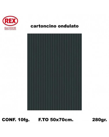 REX GIOCO ONDA 50X70 799 NERO-ONDULATO [10FG]