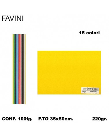 FAVINI PRISMA 220GR.35x50 COLORATO [100FG]