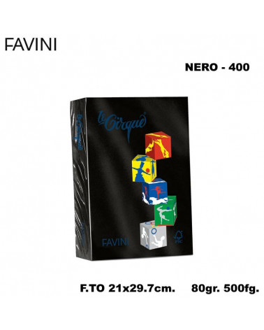 FAVINI CARTA A4 80gr.500fg.NERO-FORTE-FOTOCOPIE