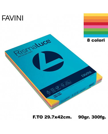 FAVINI RISMALUCE MIX A3 90gr.300fg.ASSORTITA-FOTOCOPIE