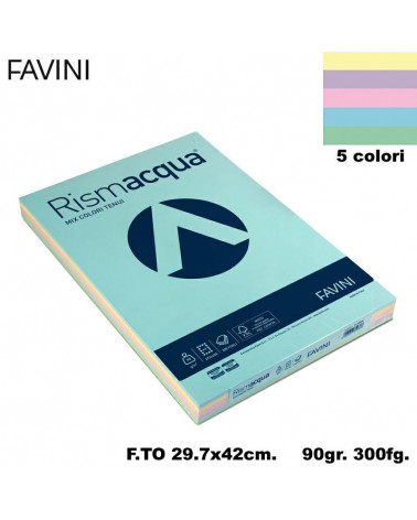 FAVINI RISMACQUA MIX A3 90gr.300fg.ASSORTITA-FOTOCOPIE
