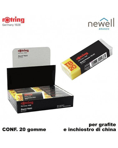 ROTRING GOMMA PER CHINA TB20  [20PZ]