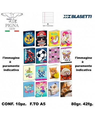 QUADERNO FANTASIA 30FG. B [10PZ]