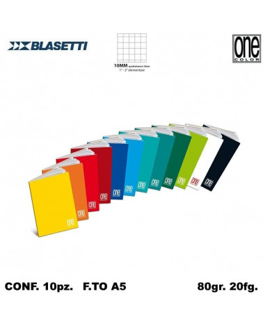 BLASETTI QUADERNO ONE COLOR 80gr.1CM [10PZ]