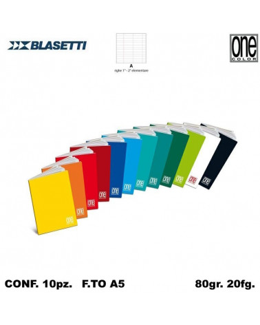 BLASETTI QUADERNO ONE COLOR 80gr.A [10PZ]