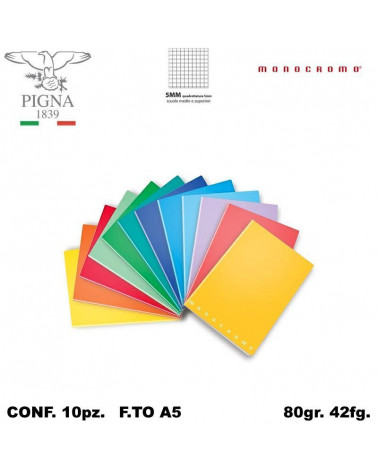 MONOCROMO QUADERNO 42FG. 5MM [10PZ]