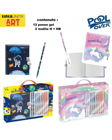 TINTA UNITA GIFT SET DIARIO SEGRETO+12 PENNE GEL+2 MATITE 60898