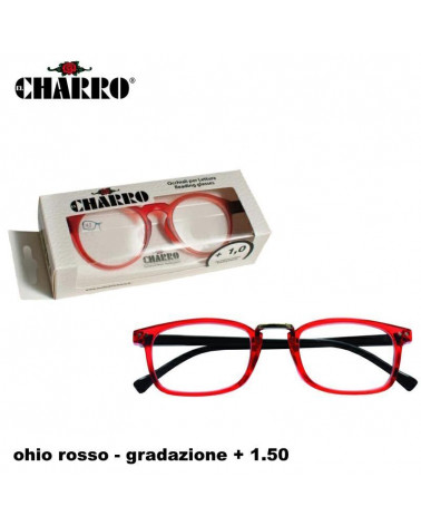 OCCHIALI EL CHARRO OHIO ROSSO +1.50