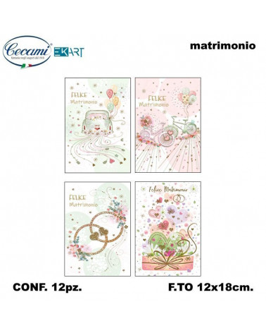 CECAMI BIGLIETTI FELICE MATRIMONIO 10167 [12PZ]
