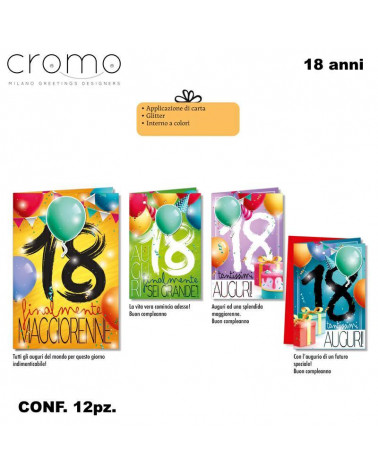 CROMO BIGLIETTI 18 ANNI NU.8222 [12PZ]