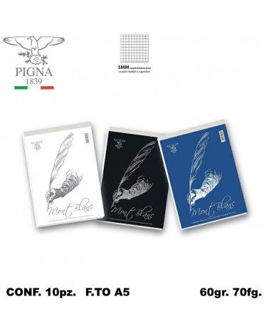 MONT BLANC NOTES A5 70FGBLOCCO-5MM-15X21 [10PZ]