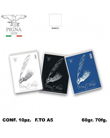 MONT BLANC NOTES A5 70FGBLOCCO-BIANCO-15X21 [10PZ]