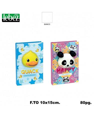 LEBEZ TACCUINO SQUISHY QUACK/PANDA 81853