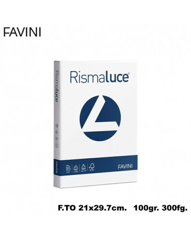 FAVINI RISMALUCE A4 100gr.300fg.BIANCA-FOTOCOPIE